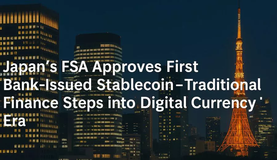 Japan FSA Approves First Bank Stablecoin TradFi Officially Joins the Digital Currency Era